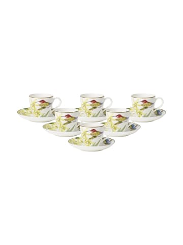 Villeroy & Boch 6er Set Espressotassen mit Untertassen Amazonia in Bunt 60 ml in bunt