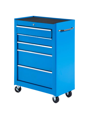 HOMCOM Werkstattwagen-61,5L x 33B x 82,5H cm-Blau