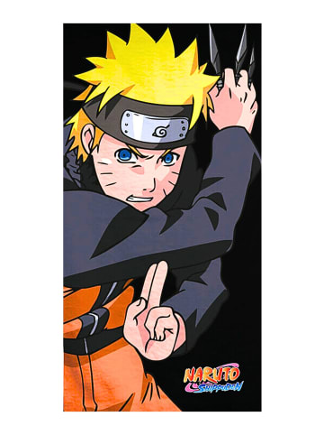 Naruto Strand-/Badetuch Naruto Shippuden - (L) 140 cm x (B) 70 cm in Schwarz