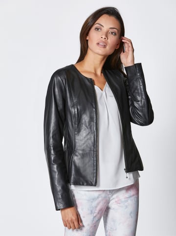 WITT WEIDEN Lederblazer in schwarz
