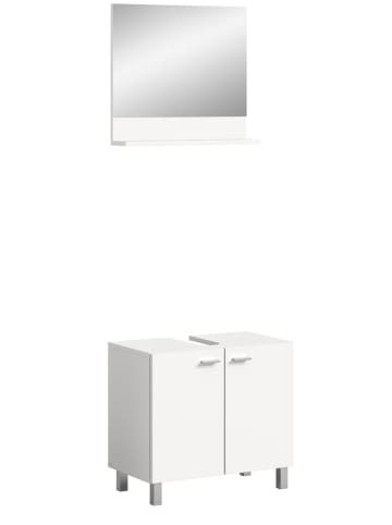 ebuy24 Badmöbelset Boston Weiß 57 x 33 cm