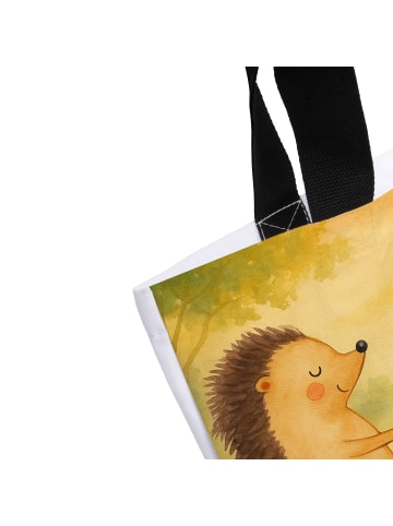 Mr. & Mrs. Panda Tote Bag Igel Liebe Design mit Spruch in Weiß