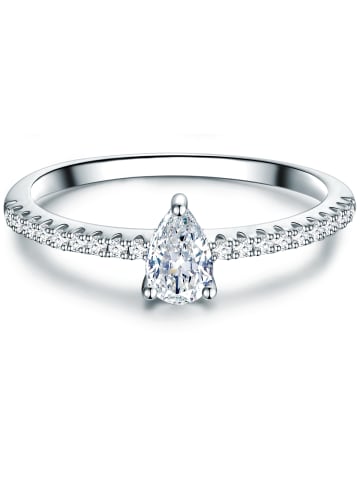 Trilani Ring aus Sterling Silber mit Zirkonia in silber