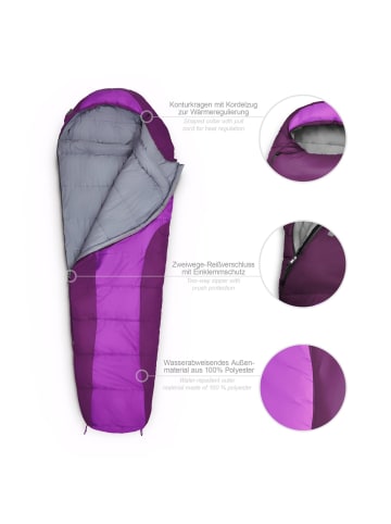 Where Tomorrow Mumienschlafsack 230x80cm lila  lila