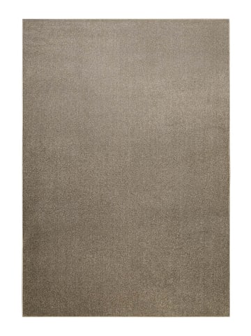 Wecon Home Kurzflorteppich Tim in dunkelbeige meliert