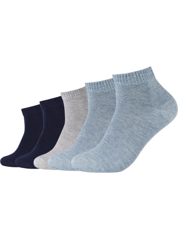s.Oliver Unisex-Kurzsocken 5 Paar in jeans/grau/marine