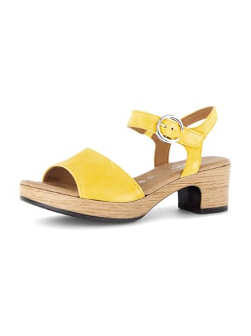 Gabor Comfort Plateau Sandaletten in Gelb