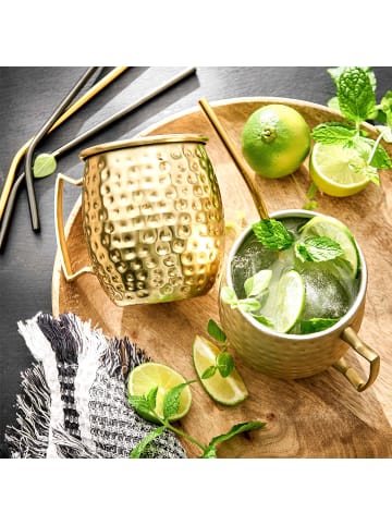 Butlers Becher MOSCOW MULE 4er-Set in Gold