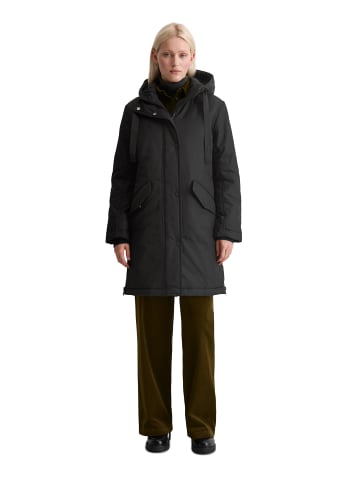 Marc O'Polo Wattierte Parkajacke fitted in Schwarz