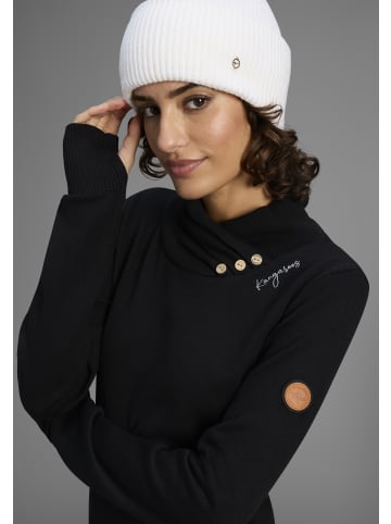 Kangaroos Strickkleid in Schwarz