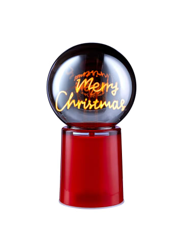 Butlers Butlers Kugel GLOW BALL Merry Xmas in Rot