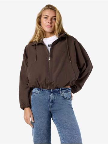Noisy may Jacke mit Kapuze in Chocolate Brown