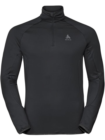 Odlo Longsleeve "Mid Layer 1/2 Zip Berra Light" in Schwarz