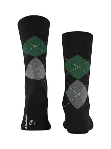 Burlington Socken 1er Pack in Schwarz/Grau/Grün