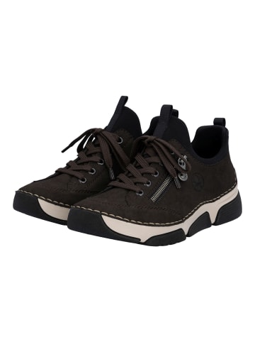 rieker Sneaker in Schwarz/Braun