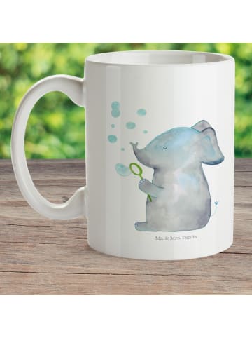 Mr. & Mrs. Panda Camping Tasse Elefant Seifenblasen ohne Spruch in Weiß
