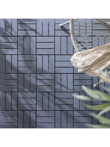 home24 33er-Set Terrassenfliese Temai Typ B in Grau