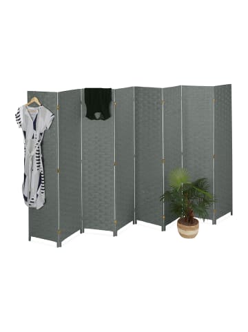 relaxdays Paravent in Grau - (B)320 x (H)170 cm