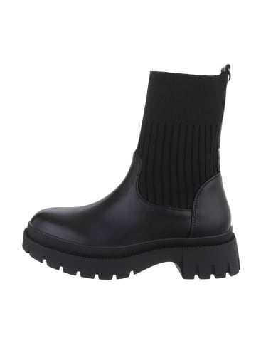 Ital-Design Stiefelette in Schwarz