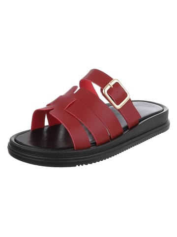 Ital-Design Sandale & Sandalette in Weinrot