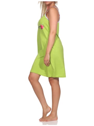 NORMANN Spaghetti Nachthemd Neglige - 85863 in grün