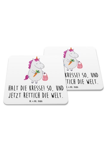 Mr. & Mrs. Panda Bierfilz Einhorn Gemüse mit Spruch in Weiß