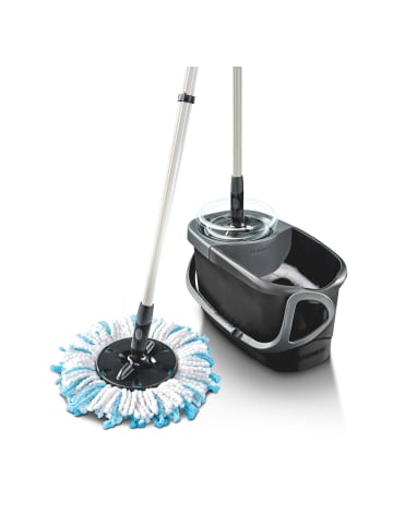 Leifheit Set CLEAN TWIST Disc Mop Ergo schwarz 46,0 x 32,0 x 140,0 cm