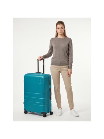 Redolz Pro ABS 4 Rollen Trolley 74 cm mit Dehnfalte petrol