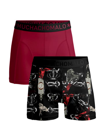 Muchachomalo 2er-Set: Boxershorts in Multicolor/Red