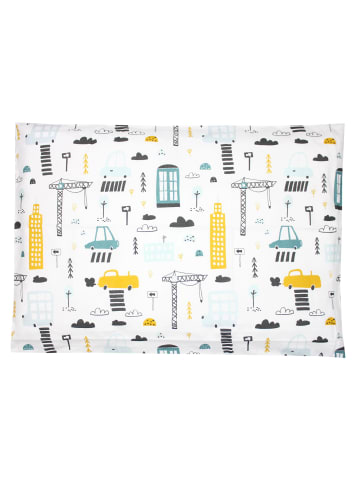 TupTam Kinder Kissenbezug Dekorativ Gemustert in blau/gelb