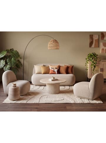 Beliani 3-tlg Sitzgruppe LOVBERG in Beige