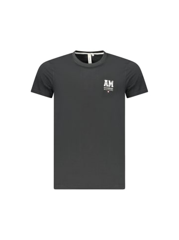 ACCADEMIA MILITARE Schwarz Herren T-Shirt aus Baumwolle