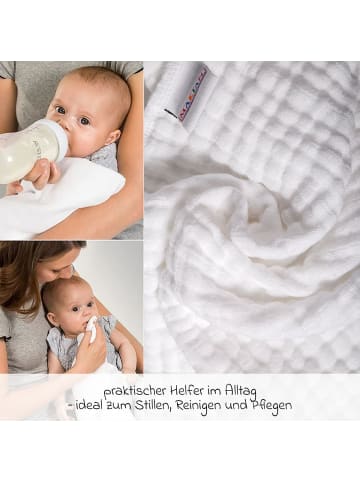 Makian Mulltuch / Spucktuch / Pflegetuch 10er Pack in weiß