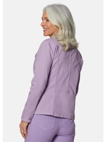 GOLDNER Zeitlose Jeansjacke aus Baumwolle in pastelllila