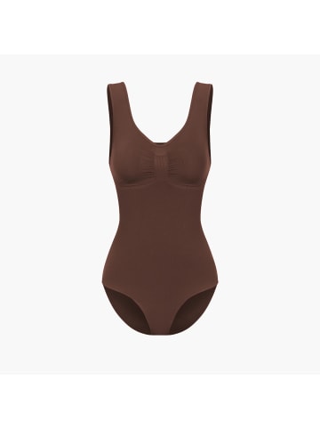 CFAB Figurformender Body mit Slip in Braun