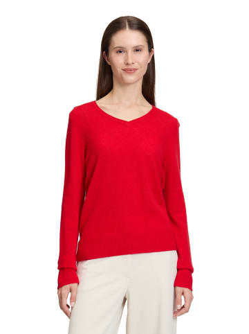 Betty Barclay Kaschmir-Pullover mit V-Ausschnitt in Rot