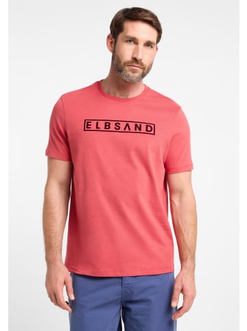 ELBSAND T-Shirt Finn in Mineral Red