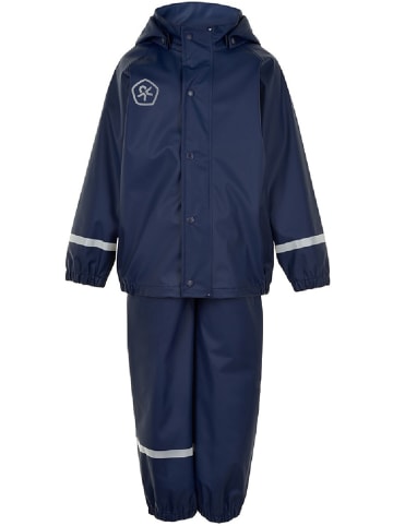Color Kids Kinder Regenset "Rain Set-Solid-PU" in Blau
