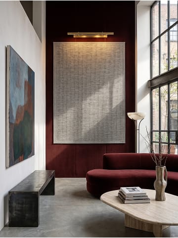KADIMA DESIGN Teppich flachgewebt Uni flachgewebt pflegeleicht Wohnzimmer Flur in Grau