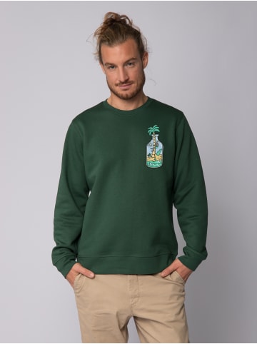 wat? Apparel Sweatshirt Holiday in a bottle in Bottle Green