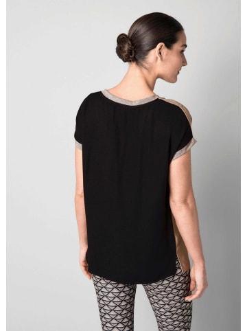 Alba Moda Shirt im Materialmix in schwarz