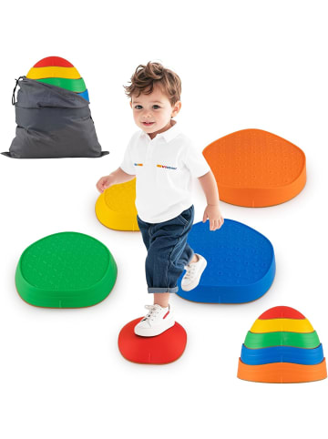 COSTWAY 5 tlg. Balanciersteine für Kinder 3+ in Bunt