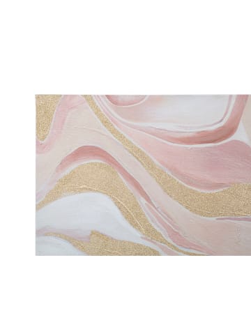 Mauro Ferretti Abstraktes, mehrfarbiges Leinwandgemälde, 80 x 2,8 x 80 cm
