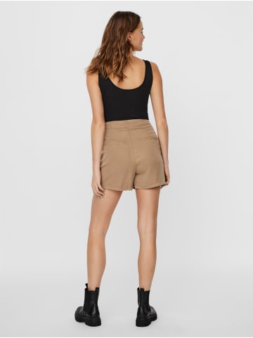 Vero Moda Kurze Casual Stoff Hose VMMIA in Beige