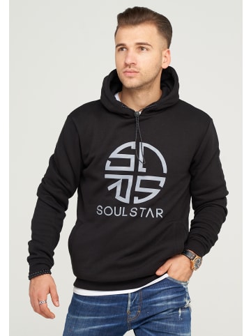 SOULSTAR Hoodie CARDIFF in Schwarz