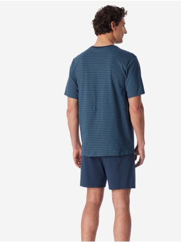 Schiesser Schlafanzug Comfort Essentials in deep blue