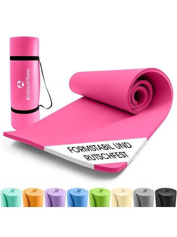 World Fitness Fitnessmatte Yamuna 183x61x1,5cm pink Rosa