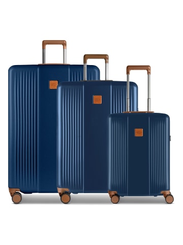 BRIC`s Ferrara 4 Rollen Kofferset 3-teilig mit Dehnfalte navy blue