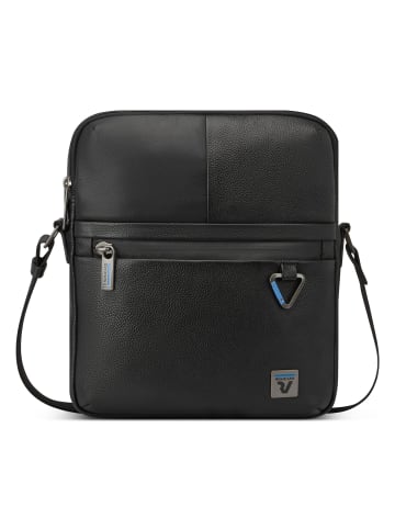 Roncato Trial Umhängetasche Leder 20 cm in black