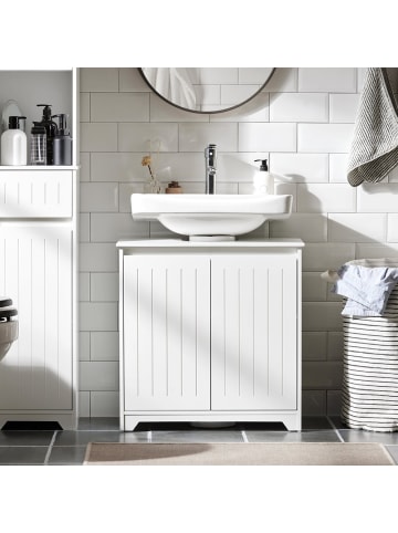 SoBuy Unterschrank in Reinweiß - (W) 30 x (H) 60 x (L) 60 cm